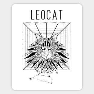 A zodiac cattery: Leo - leocat Magnet